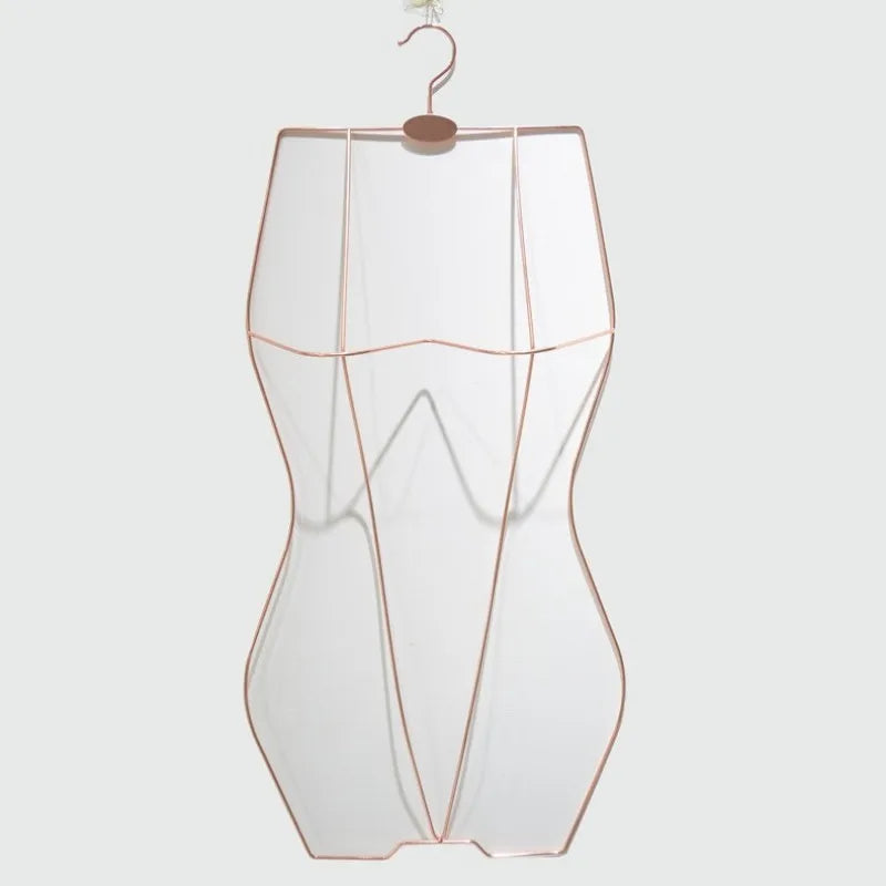 Lavinia Wholesale Bra Bikini Underwear Display Rack Swim Suit Metal Hanger Body Shape Hanger