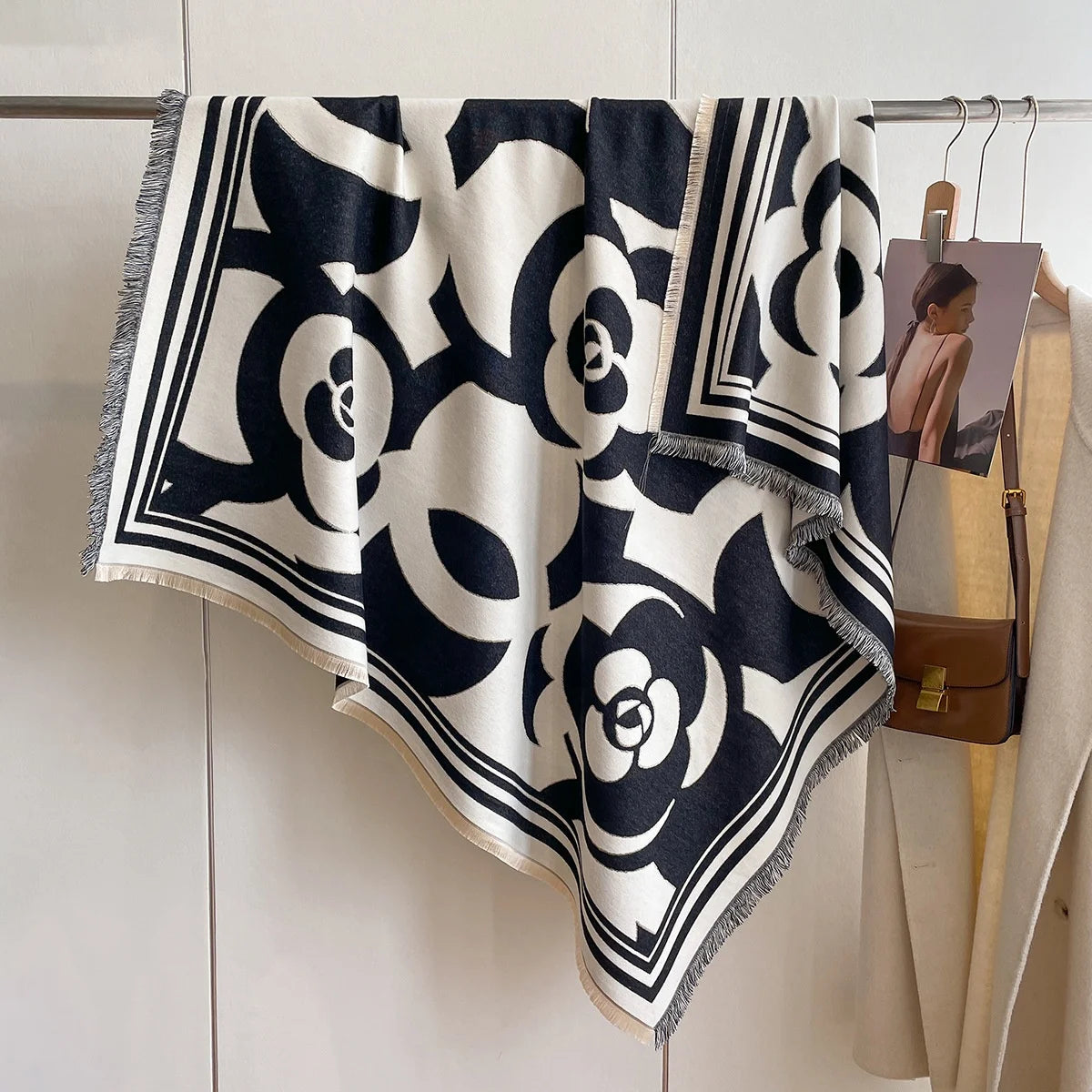 Zifeng OEM Kaschmir Schal Winter New Style  Printed Scarf Women's Square Cashmere Shawl