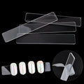 Professional Transparent Plastic Nail Art Display Stand Double-Sided Acrylic Gel Polish Holder Strip with False Nail Tips