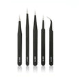 TAMAX NAT016 Stainless Steel ESD Tweezers Slanted Tip 8 Styles Nail Art Gem Rhinestone Picker Manicure Tools