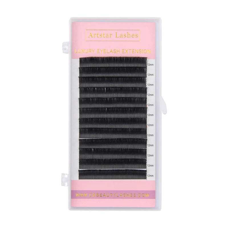 0.15mm 0.20mm Double Tip Cashmere Ellipse Flat Lashes with C CC D Curl Soft Natural Matte Flat Ellipse Eyelash Extensions
