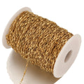 Gold Color Plated Rhombus Beads Connectors Link Chains Jewelry Making Chain DIY Necklace Accessories