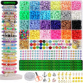29 Grid/6100 Pcs of Soft Clay DIY Clay Bead Set Box DIY Children's Fruit Animal Letter Beaded Handcrafted Bracelet Jewelry