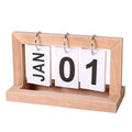 Custom Wooden Art Deco Calendar Table with Backlight & Touch Sensing Custom Logo Simple Desktop Design for Bathroom Use