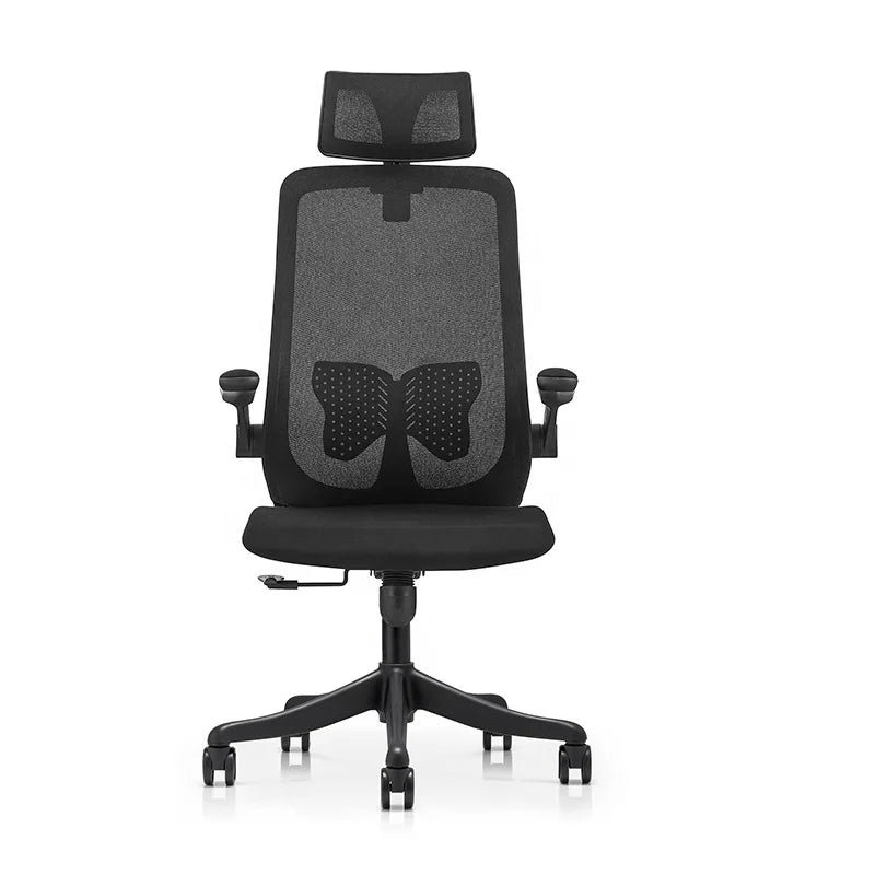 2024 New Design Modern Home Office Ergonomic Executive 3D Adjustable Armrest High Back Black Frame Mesh Chair