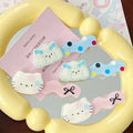 Cute Polka Dot Bow Hairclip with Wavy Dog and Cat Hair Sweet Duck Beak and Liu Seaside Features New Headwear Hairgrips