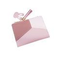 2026 New Arrival Short Ladies Zipper Wallet Female Student Stitching Color Coin Purse Wallet