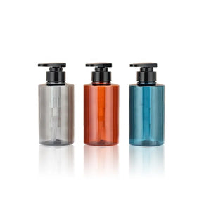 Wholesale 300ml BPA-Free PET Plastic Eco-friendly Empty Shower Gel Bottles Screen Printing New Arrival Cosmetic Bottles for Skin