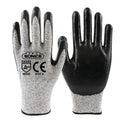 SONICE Manufacturer Construction Protective Nitrile HPPE ANSI/ISEA Cut Level 5 EN388 Certified CE Dipped Flexible Palm Gloves