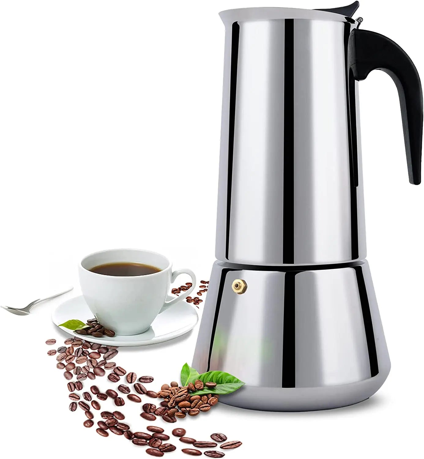 Moka Mocha Espresso Latte Coffee Pot Top Selling Stainless Steel Metal