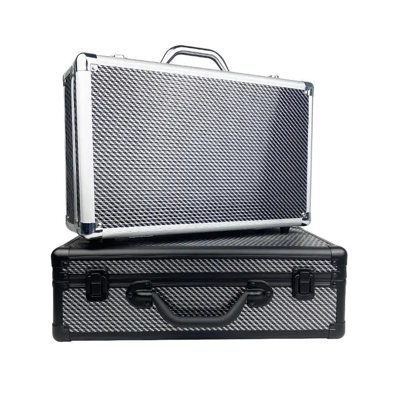 Aluminum Box Carbon Fiber Handheld Toolbox Instrument Equipment Coffee Storage Keyboard Packaging Box Aluminum Alloy Box