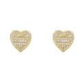 E089 13mm*13mm Heart Shape Stud Earrings Women Fashion Jewelry