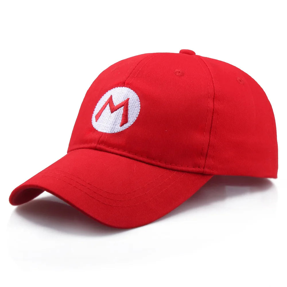 Super Mary Mario Bros. Luis Cotton Embroidered Hats Sunscreen Visor Baseball Cap