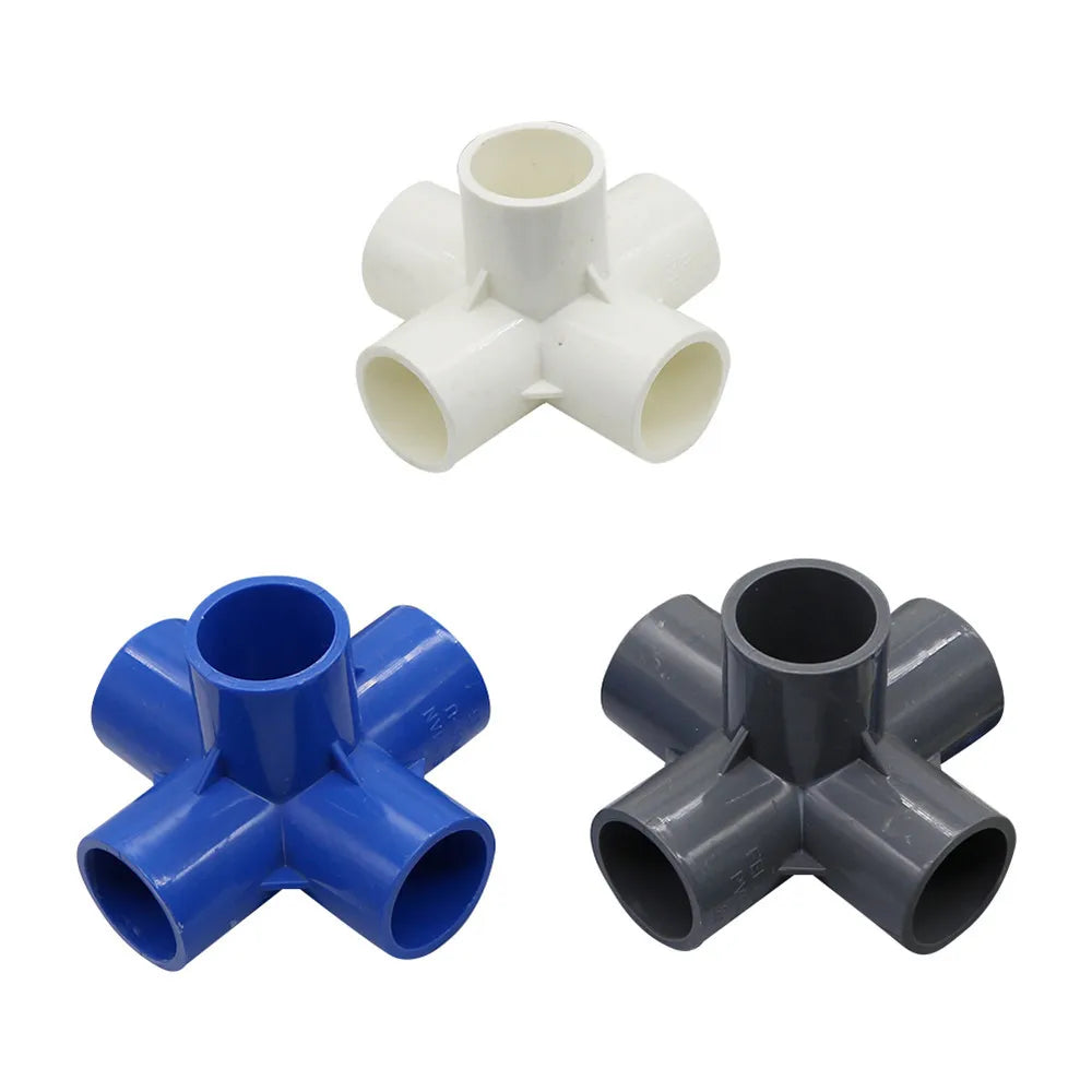 Inner Diameter 25mm PVC Pipe Fittings 5 Way Connector Garden Irrigation Pipe Connector MegaBDM