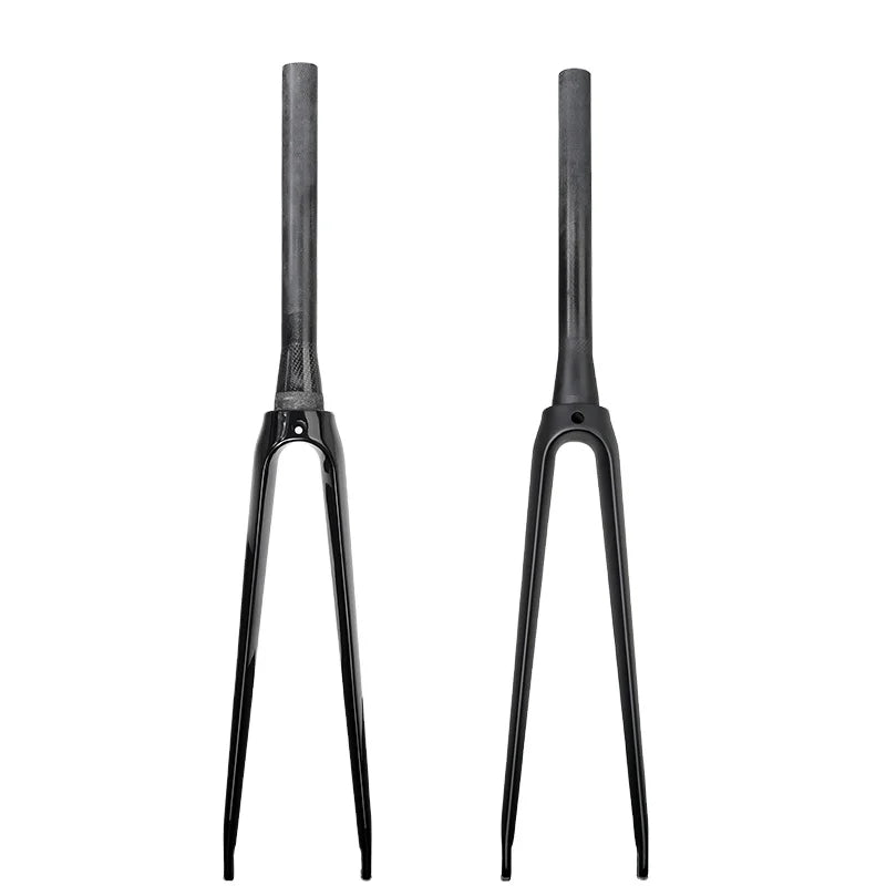 Factory Sale Carbon Road Fork 700C V Brake Racing Bike Hard Fork Rim Brake Tapered Cyclocross Bikes Fork OEM Order