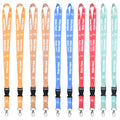 Manufacturer Supply Logo Custom Lanyard Sublimation Polyester Neck Strap Lanyard with Lobster Claw Hook Release Buckle