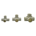 Three-Dimensional 4 Way PVC Connector Inner Diameter 20mm25mm32mm PVC Pipe Fittings Garden Irrigation Water Connector