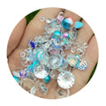 500g Mixed Shapes Glitters Diamonds Pearls Shells Glitters Sequins for Nail Art Slime Fillers Jewelry Making Supplier