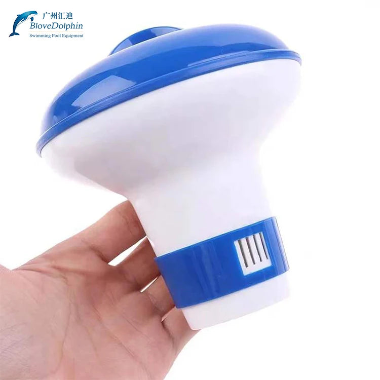 Durable Blue Flamingo Pool Tablet Floater New Material PVC & ABS Chlorine Floater for Hot Tub and Pool