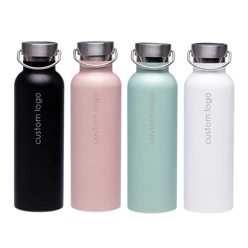 Eco-Friendly Double Wall Custom Logo Bottle Water Standard Mouth Vacuum Insulated Drink Sports Stainless Steel Water Bottle MegaBDM