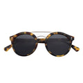 Wholesale Trendy Designer Double Bridge Dark Lenses Metal Acetate Sunglasses for Men