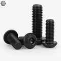ISO7380 Black Nickel  Cup Head Screw 10.9 Hexagon Socket Button Head Machine Screws Mushroom Head Screw