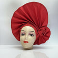 Auto Gele Already Tied Headtie African Ready Aso Oke Nigeria for Traditional Marriage Aso Oke Women Bonnet Head Wraps