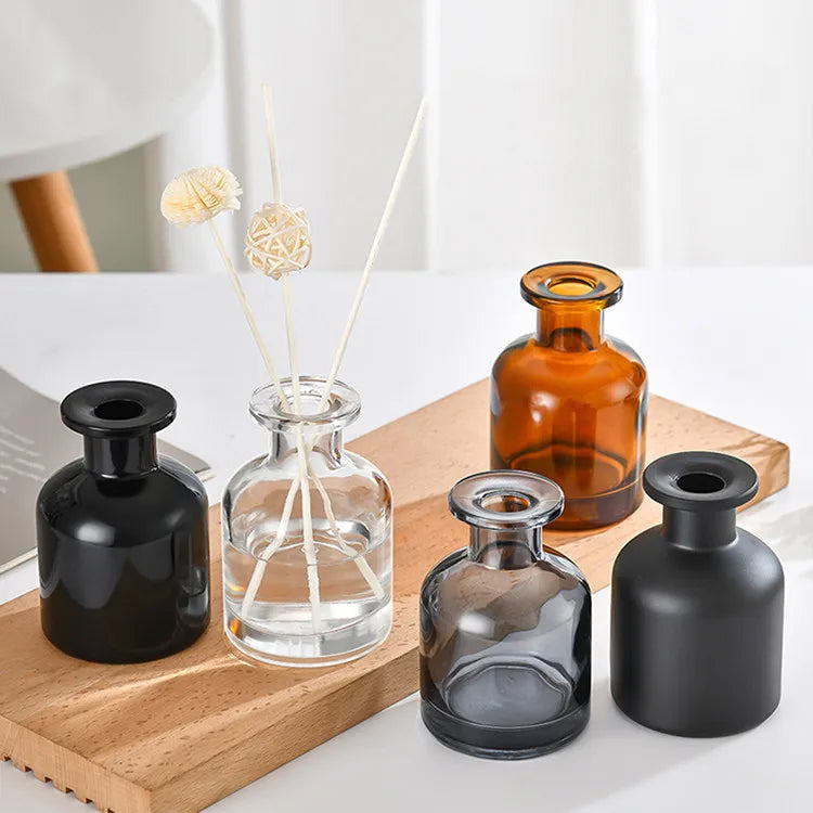 Empty Glass Dyfuzor Aromatherapy Aroma Reed Diffuser Fragrance Bottle with Rods