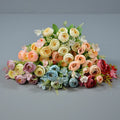 Wholesale Korean Style Silk Tea Rose Bouquet Restaurant Table Flowers Decoration Bouquet