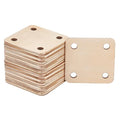 24 Blank Wooden Square Weaving Machine Cards for Hand-Woven Wood Chips Decoration Multi-Hole Craft Supplies