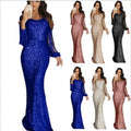 Ladies Apricot Fringe Long Sleeve Party Evening Dress Clothing