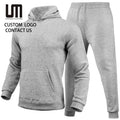 Liu Ming Custom Logo Autumn Men S Clothes Tracksuit Casual 2 Pieces Hooded Sweatpants Jogger Pants Sets