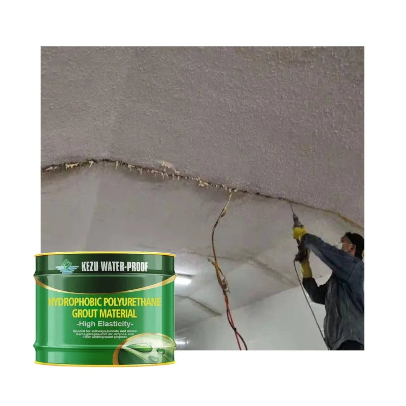 Kezu Water-Soluble Polyurethane Grout High Strength Eco-Friendly Leak Repair Crack Sealing Material