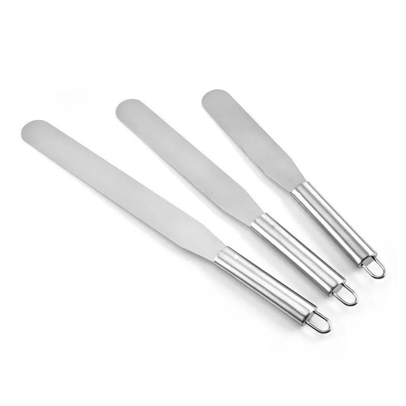 6/8/10/12 Inch Stainless Steel Butter Spatula Bread Cake Spatula Butter Decorating Knife Baking Utensils