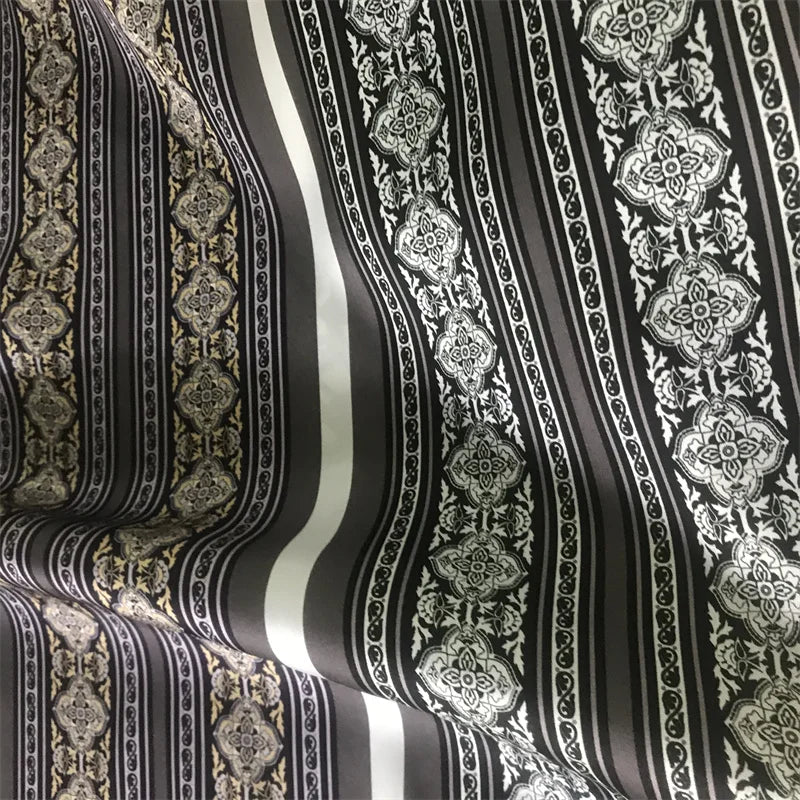 Pure 100%Silk Print Satin Weight 12mm