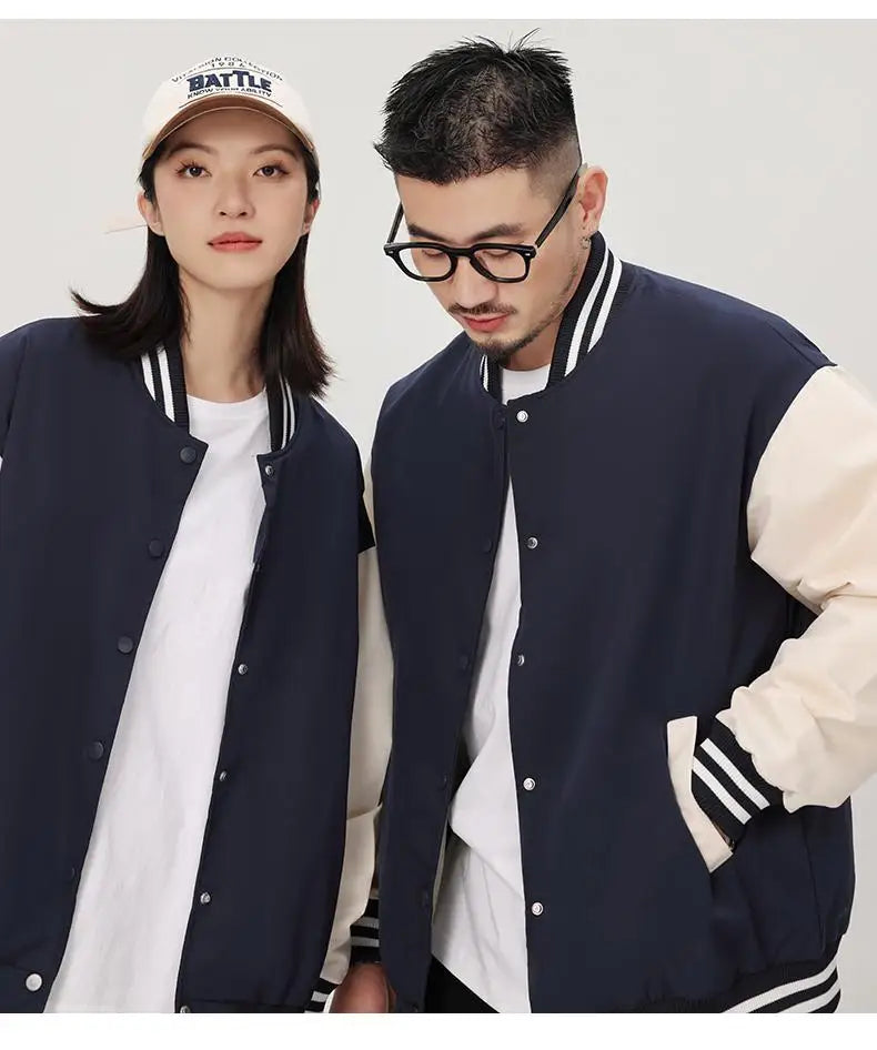 Plus Size Men's Varsity College Jackets Wholesale Blank Varsity Jackets Custom logo Plain Letterman Varsity Jacket for Men Women