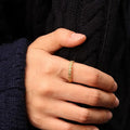 Chris April 316L Stainless Steel PVD Gold Plating Daisy Garland Adjustable Ring