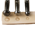 Johnleather Industrial Grade Zinc Alloy Leather Craft Flower Centers Stamps Tool Set OEM Customizable 9MM/8MM/7MM