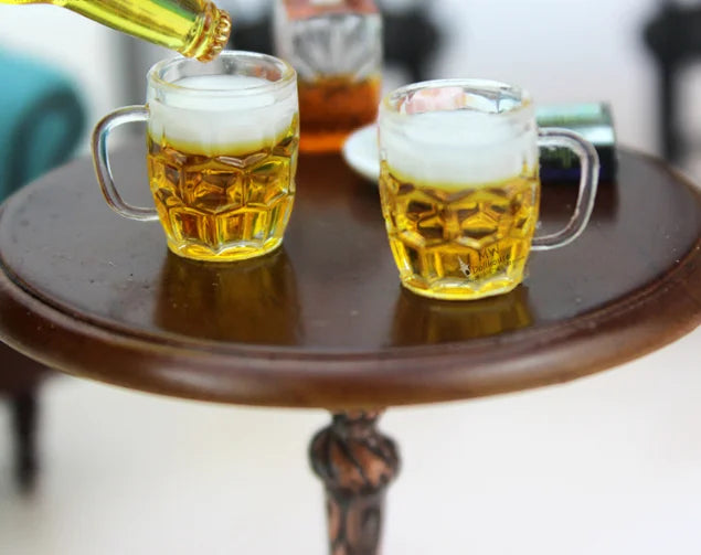 1PCS 1/6 1/12 Doll House Simulation Miniature Mini Beer Model Decor