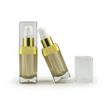 Ready to Ship 0.5oz Acrylic square Skincare Lotion Cleanser Pump Bottle Luxury Cosmetic