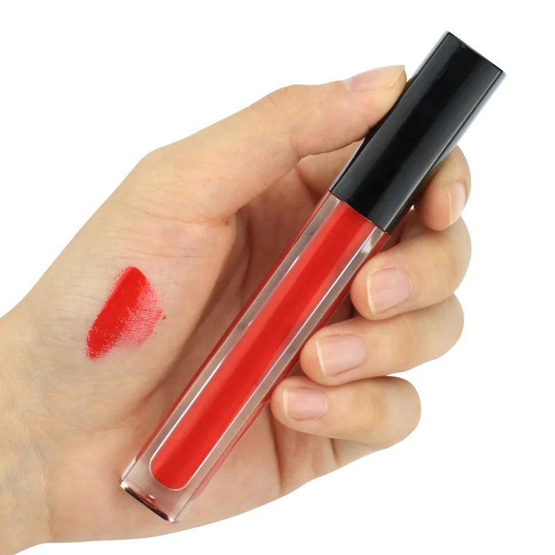 OEM/ODM Factory Wholesale New Fashion Design Tube Black Top Multi Color Lipgloss