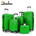 New Polyester Modern 5 Piece Trolley Suitcase Luggage Sets 20 Inch Unisex with Lock and Universal Wheels Travel