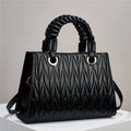 2025 Korean Large Capacity Trendy Diamond Plaid Polyester Crossbody Handbag for Women Fashionable Cross-Border Design for