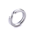 Wholesale SS010 50pcs/bag Stainless Steel Fishing Hook Connector Tool Fishing Accessories Round Split Ring