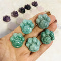 Natural Crystals Gemstone Cat Paw Sale Healing Amazonite Cat Paw For Gift