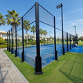 Customized Outdoor Padel Court Factory Price Professional Padel Tennis Court with Customized Club Logo and Structure Colors