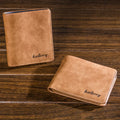Hot Selling Vintage Men's Short PU Open Waterproof Money Card Holder Case Business Leisure Wallet Wholesale Stock