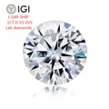Starsgem Diamant 1CT D VS1-VVS2 IGI Certificate Lab Diamante Round Shape HPHT CVD Verified Lab Grown Diamonds