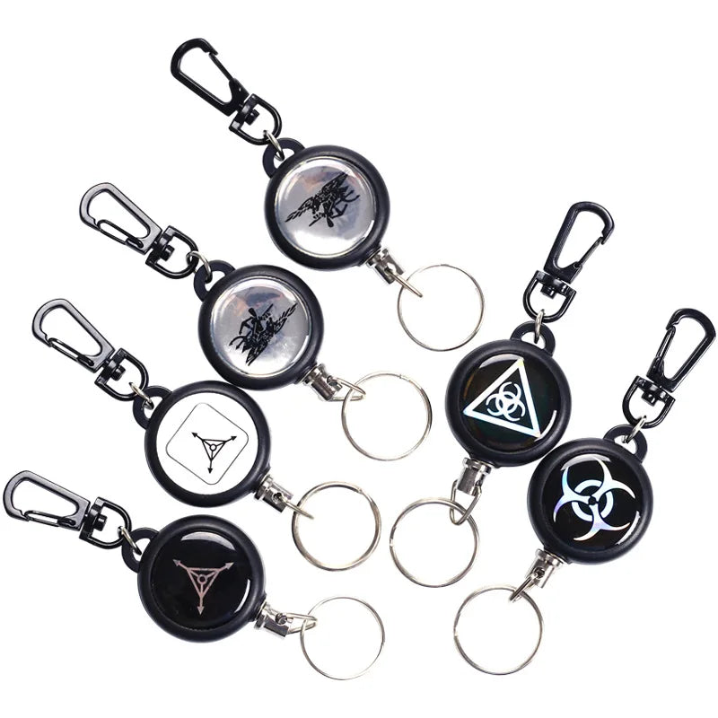 Lebei Fashion Custom Logo Retractable Yoyo Badge Holder with Waterproof & Hard-Wearing Metal Key Chain Holders