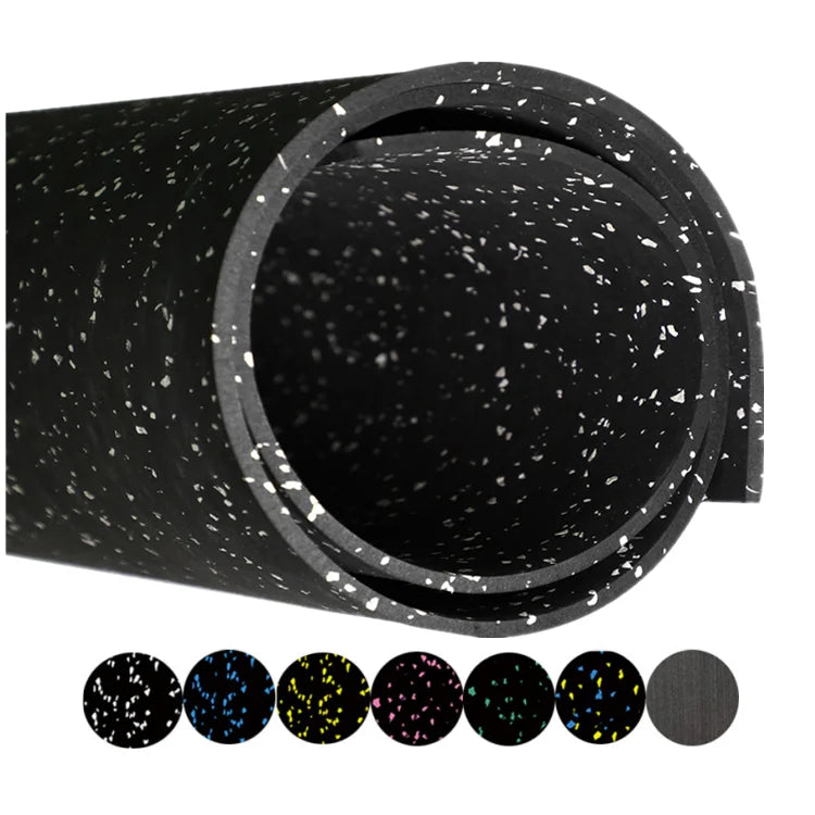 Shock Absorption Rubber Floor Gym Mat Non Toxic Gym Rubber Flooring Roll Tiles